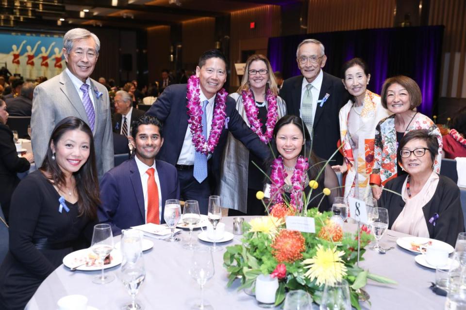 JANM Board Members, Ann Burroughs, and guests